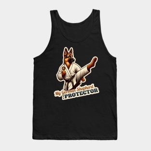 German Shepherd Karate Tank Top